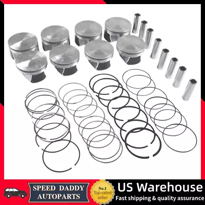 STD Pistons W/ Piston Rings Set For For 2009-2016 Chrysler Dodge Ram Jeep 5.7L • $135.95