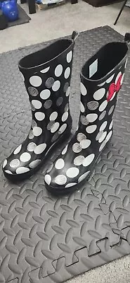 Disney Minnie Mouse Adult Rain Boots Size 10 • $40