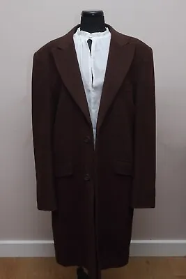 Feraud Brown Cashmere / Wool 3/4 Length Coat - Mens Small - Excellent Condition • £37.50