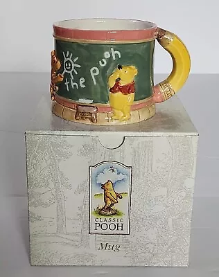 Disney Classic Winnie The Pooh Teacher Mug Gift Chalkboard Pencil By Charpente  • $19.99