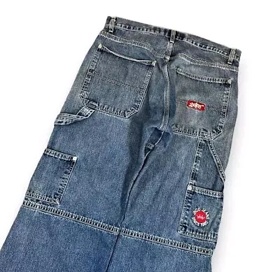 Vintage 90s JNCO Jeans 1985 Buggy Skater Painter Pants Rare Size 34x32 • $350