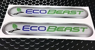 Domed FORD ECOBEAST Emblem Ecoboost Eco Boost Turbo Car Sticker 3D 4.9 X .9  • $10.49