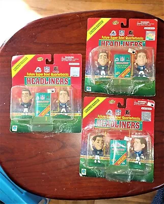 Peyton Manning Ryan Leaf Figurines (3) Headliners Future Super Bowl QBack's 1998 • $17.50