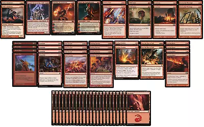 Red Land Destruction Deck - 60 Card - MTG Magic The Gathering - Ready To Play!!! • $36.95