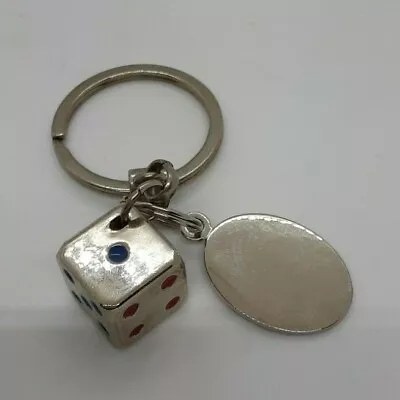 £3.18 • Buy Personalised-Dice-Keyring-Engraved-gift