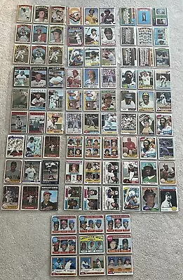 MASSIVE Vintage Baseball Card Lot 1950s 60s 70s HOFer Rookies AllStars 90 Cards • $96