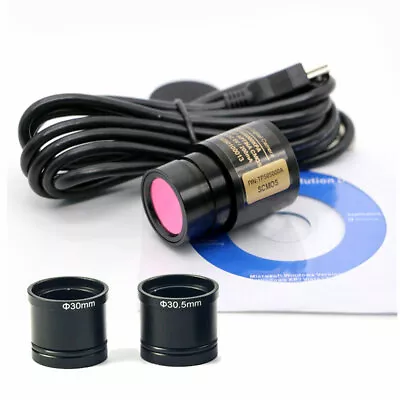 5.0MP USB Video CCD Camera Microscope Industrial Electronic Eyepiece W/Adapter • $74