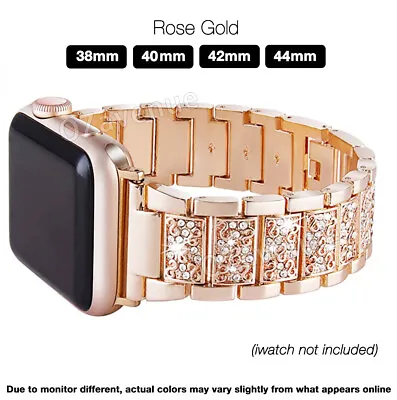 $14.99 • Buy Apple Watch Series 8 7 6 5 SE 2 Bling Stainless Steel Bracelet IWatch Band Strap