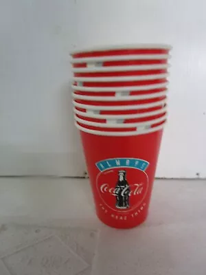 Coca Cola Cups. 10 Always Coke Drinking Paper Cups. Excellent Condition • $7.50