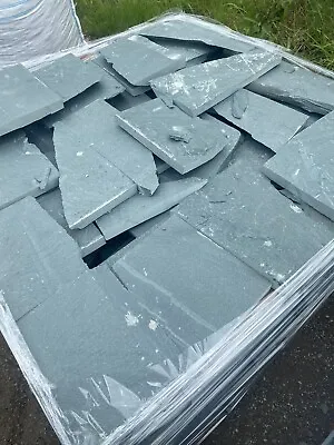 Westmorland Green Slate Crazy Paving 15mm To 25mm THICK £30m2 Min Order 10m2 • £30
