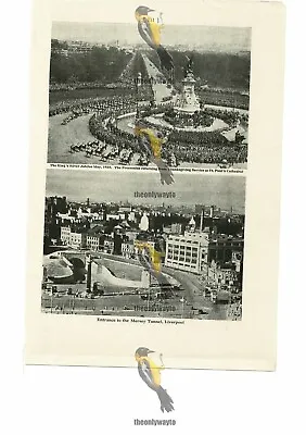 Mersey Tunnel & King's Silver Jubilee 1935 Book Illustration (Print) 1935 • £9.97