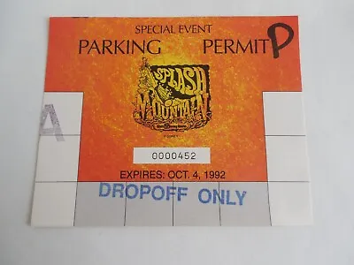 Splash Mountain Opening Press Event Vehicle Parking Pass Ticket Disney World • $34.99