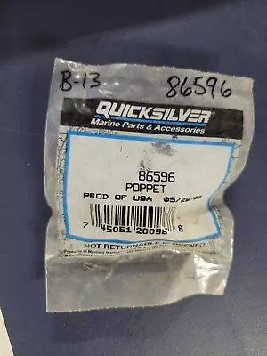 NEW Mercury Marine Quicksilver Poppet 86596. Genuine OEM Factory Boat Parts NOS  • $8.99