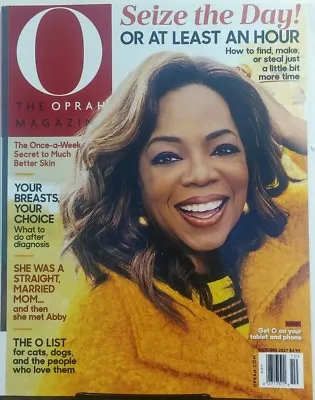 O The Oprah Magazine October 2017 Seize The Day Steal More Time FREE SHIPPING Sb • $11.95