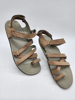 MERRELL Agave Brown Leather Slingback Comfort Sandals Women's US 9 • $22.99