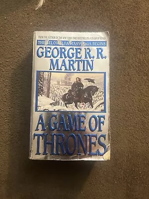 A Game Of Thrones George RR Martin 1st Ed Paperback 1997 Bantam Jon Snow Cover • $17