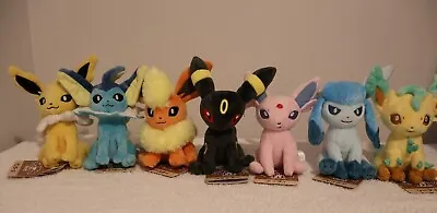 Official Pokemon Center Japan - Fit Plush Lot - Eeveelutions Umbreon Jolteon ++ • £119.99