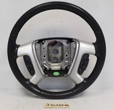 OEM 2009 10 11 12 Chevrolet Traverse Black Steering Wheel Silver Trim 25931029 • $55.33