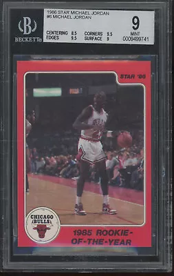 1986 Star 1985 Rookie Of The Year #6 Michael Jordan Mint BGS 9 • $751