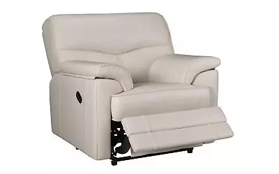 G Plan Stratford K003 Regent Chalk Leather Power Recliner Chair RRP £2099.99 • £919.99