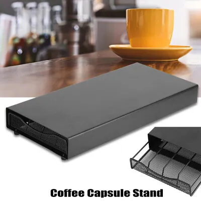 Coffee Pod Machine Drawer Nespresso 40 Capsule Storage Stand Holder Dispenser UK • £15.95