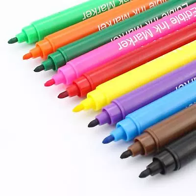 SUGARCRAFT EDIBLE PEN FOOD COLOUR PENS EASY CAKE ART S ICING U WRITING DRAW St • £12.88