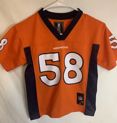 Denver Broncos Von Miller Jersey Kids Size Small (8) NFL Team Apparel #58 • $24.95