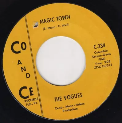 The Vogues – Magic Town / Humpty Dumpty 1966 Co & Ce Rock VG+ Labels Switched • $3.50