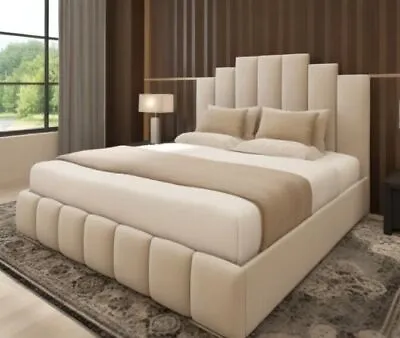 New Ottoman Storage Bed Plush Velvet  Bed Frame Double & King Size • £299