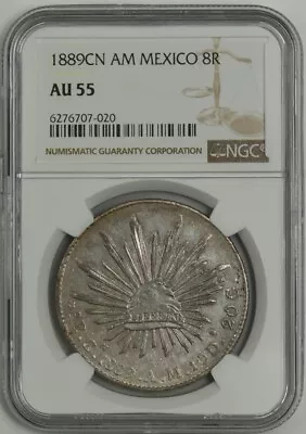 1889CN AM Mexico 8 Reales AU55 NGC 945120-20 • $21.50