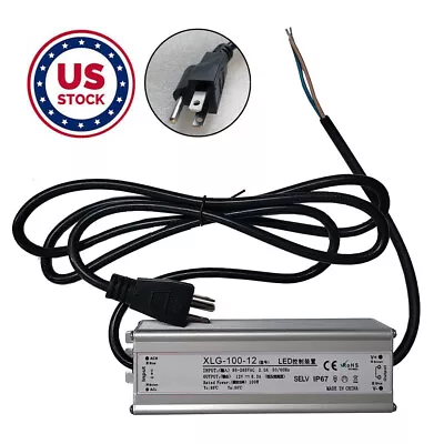 60W-300W Power Supply AC110V To DC12V LED Driver Transformer Adapter Waterproof • $45.08