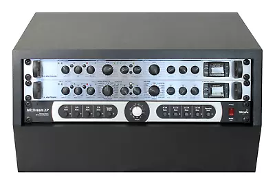 £77.50 • Buy Black 3u Angled 19  Inch Wooden Rack Unit/case/cabinet For Studio/DJ/recording