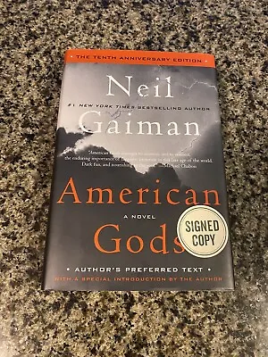 $99.95 • Buy American Gods SIGNED Neil Gaiman - 10th Anniversary Edition/1st Print Hardcover