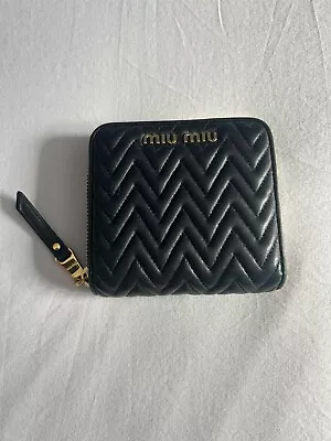 Miu Miu Black Leather Purse Wallet  • £5.50