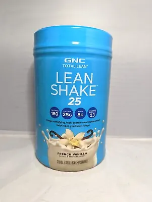 GNC Total Lean Shake 25 Burn French Vanilla 22oz  High Protein Meal Replacement • $31.72