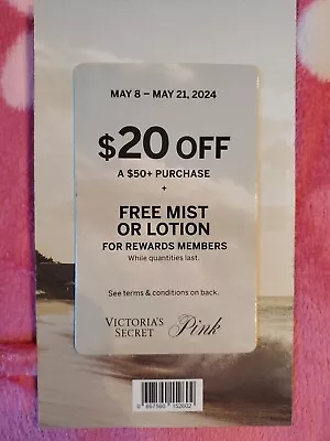 Victoria’s Secret Coupon Offer 20 Off 50 May 8-21 2024 • $4.99