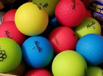 12 Maxfli Noodle NEON Matte Finish Golf Color Balls Grade AAAAA  Free Ship • $28
