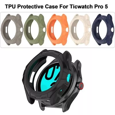 Frame Edge Shell Bumper Screen Protector Protective Case For Ticwatch Pro 5 • $9.95