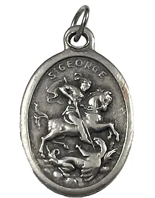 Vintage Catholic St George Silver Tone Religious Medal • $9.99