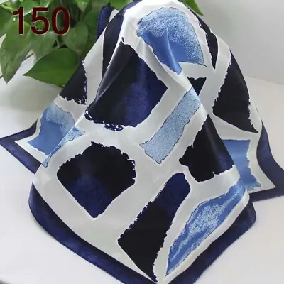 Vintage Elegant Designs Silk Satin Feel Ladies Small Square Head / Neck Scarf 50 • $4.49