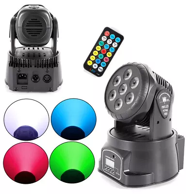 £35 • Buy 105W RGBW 7 LED Moving Head Stage Lighting Effect DMX Wash DJ Party Light