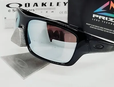 Oakley TURBINE Polished Black PRIZM Deep Water POLARIZED OO9263-14 Sunglasses • $129.99