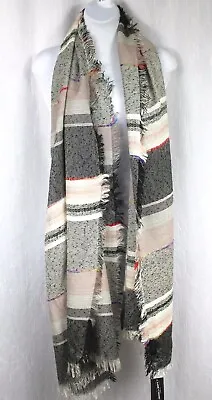 $5 • Buy STEVE MADDEN Scarf Wrap Speckle Yarn Dyed Black Multi Retail $28