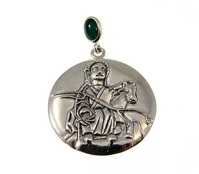 Solid 925 Sterling Silver Epona Celtic Horse Goddess Pendant By Peter Stone • $104.55