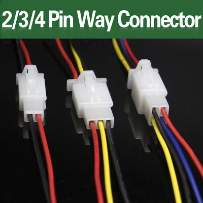 Automotive Connector Car Motorcycle Electrical Plug Socket Kit 2/3/4 Pin Way UK • £4.88