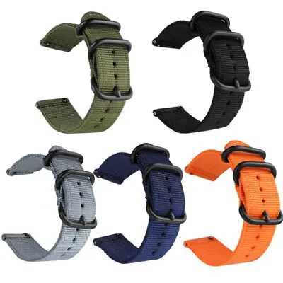 18 20 22mm Quick Release Nylon Canvas Fabric Band For Various Smart Watch Strap • $8.12