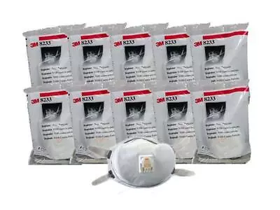 10- 3M 8233 N100 Particulate Respirator Protection Masks With Exhalation Valve • $104.99