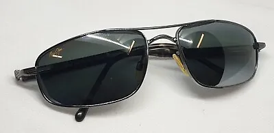 Maui Jim MJ-162 Kahuna Sunglasses Gunmetal/Natural Grey Excellent Condition • $139.99