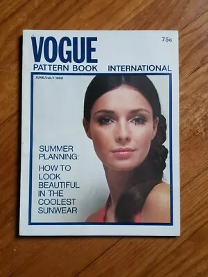 Vintage Vogue Pattern Book International June/ July 1969 • $19.99