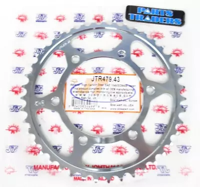 JT Rear Sprocket 43T Yamaha YZF-R6/YZF-R1/FZ6/FZ1/MT-07/MT-09/MT-10/FZ-09/FZ-10 • $29.99